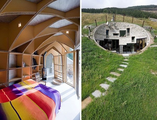 underground home designs swiss mountain house 16 Ngất ngây trước vẻ đẹp của biệt thự sang trọng nằm dưới lòng đất