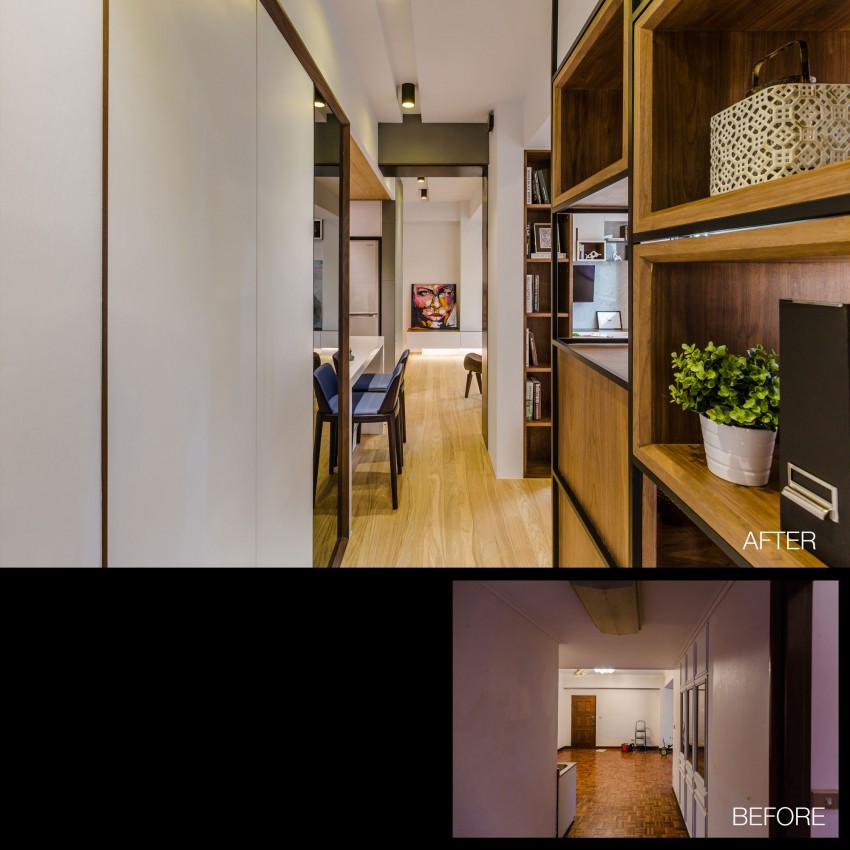 234309baoxaydung image005 Chia sẻ ý tưởng thiết kế lại căn hộ Chen Residence của Archlin Studio